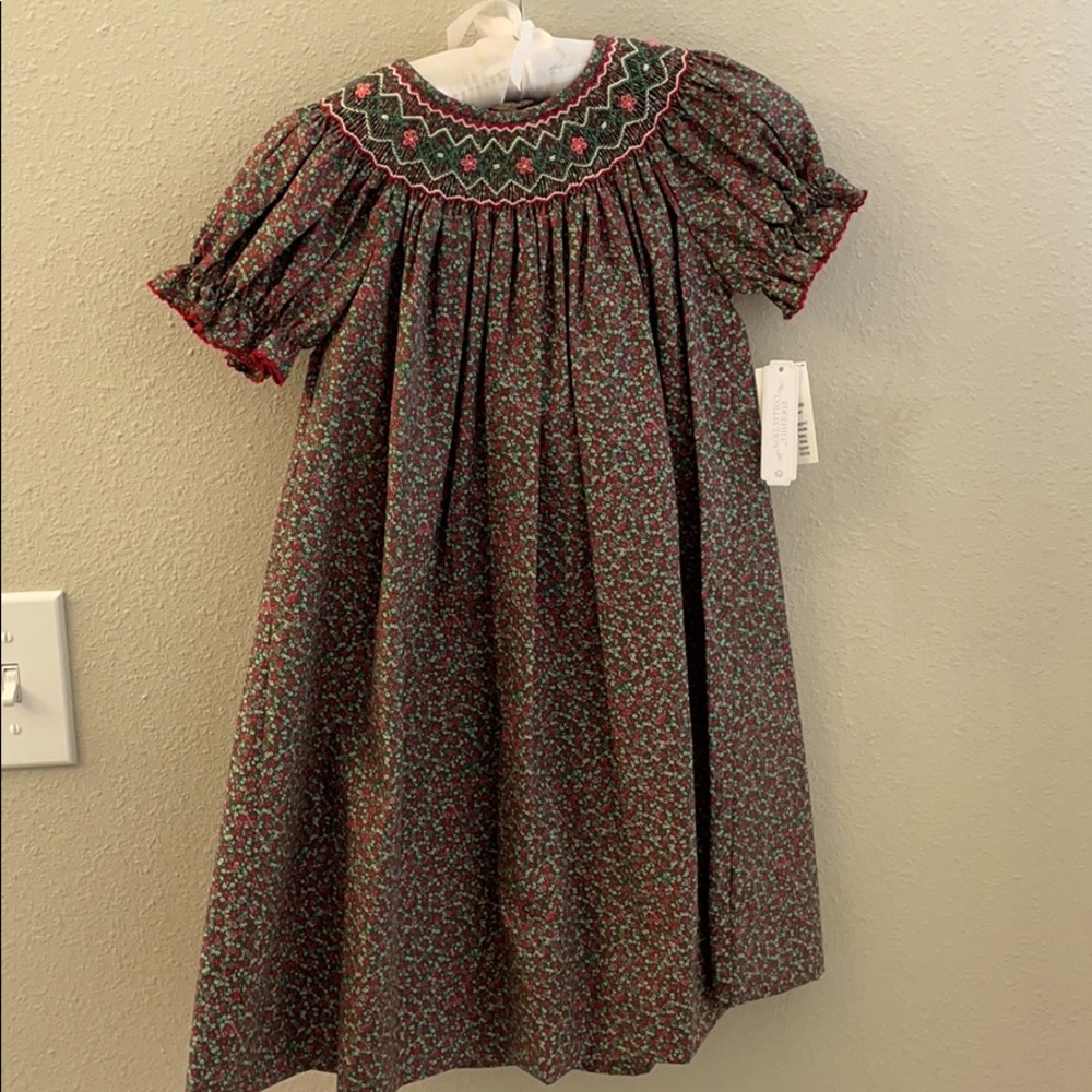 NWT!! Smocked flowered dress!!